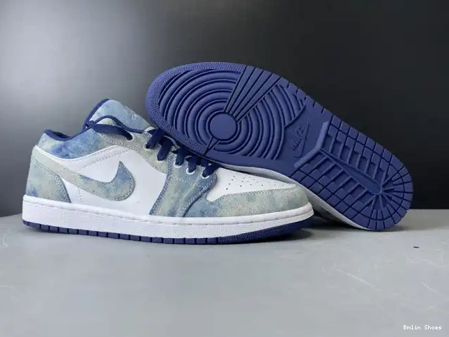 Bmlin Shoes Air Washed Denim Jordan Low CZ8455-100 1 0607